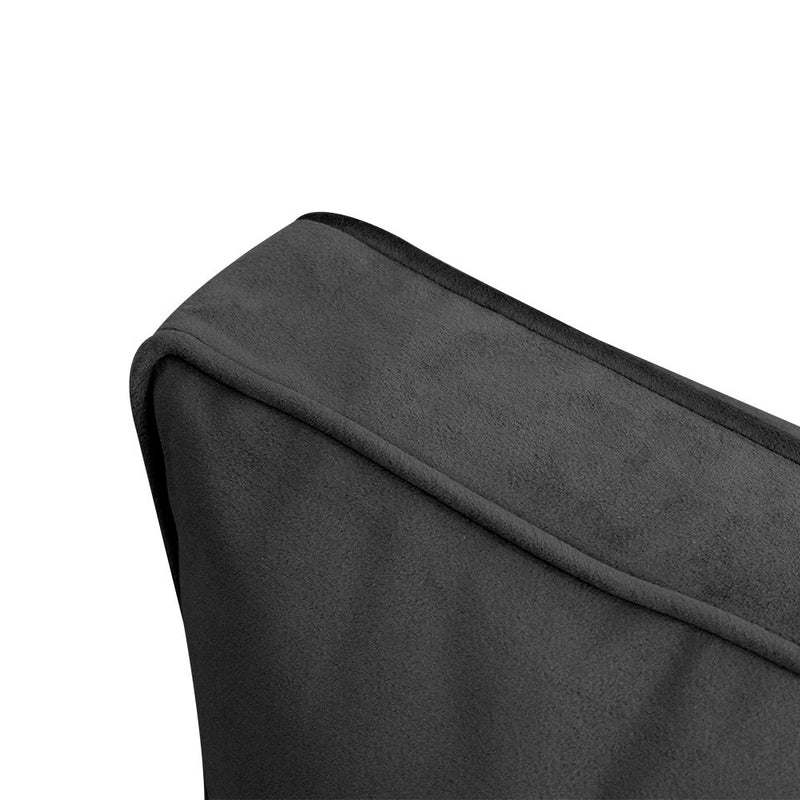 COVER ONLY Model V2 Full Velvet Same Pipe Indoor Daybed Cushion Bolster - AD350