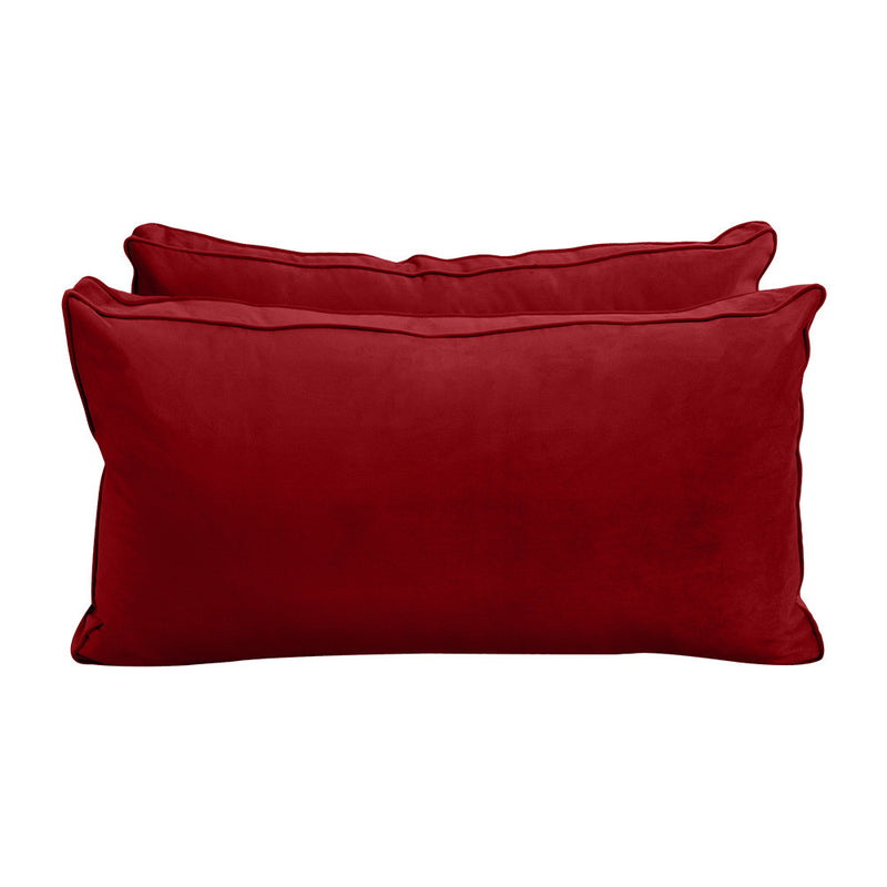 COVER ONLY Model V2 Full Velvet Same Pipe Indoor Daybed Cushion Bolster - AD369
