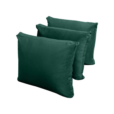 COVER ONLY Model V3 Twin Velvet Knife Edge Indoor Daybed Cushion Bolster - AD317