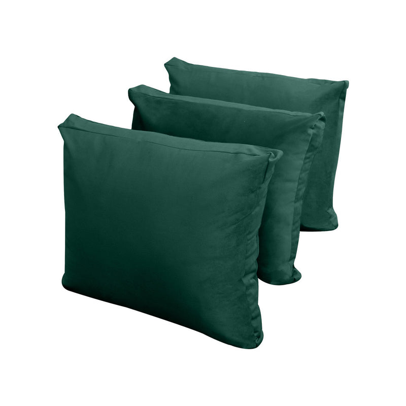COVER ONLY Model V3 Twin Velvet Knife Edge Indoor Daybed Cushion Bolster - AD317