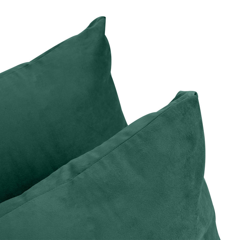 COVER ONLY Model V3 Twin Velvet Knife Edge Indoor Daybed Cushion Bolster - AD317