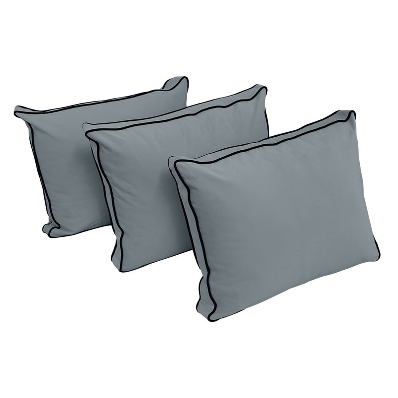COVER ONLY Model V3 Twin Velvet Contrast Indoor Daybed Cushion Bolster - AD347