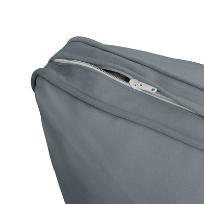 COVER ONLY Model V3 Twin Velvet Same Pipe Indoor Daybed Cushion Bolster - AD347