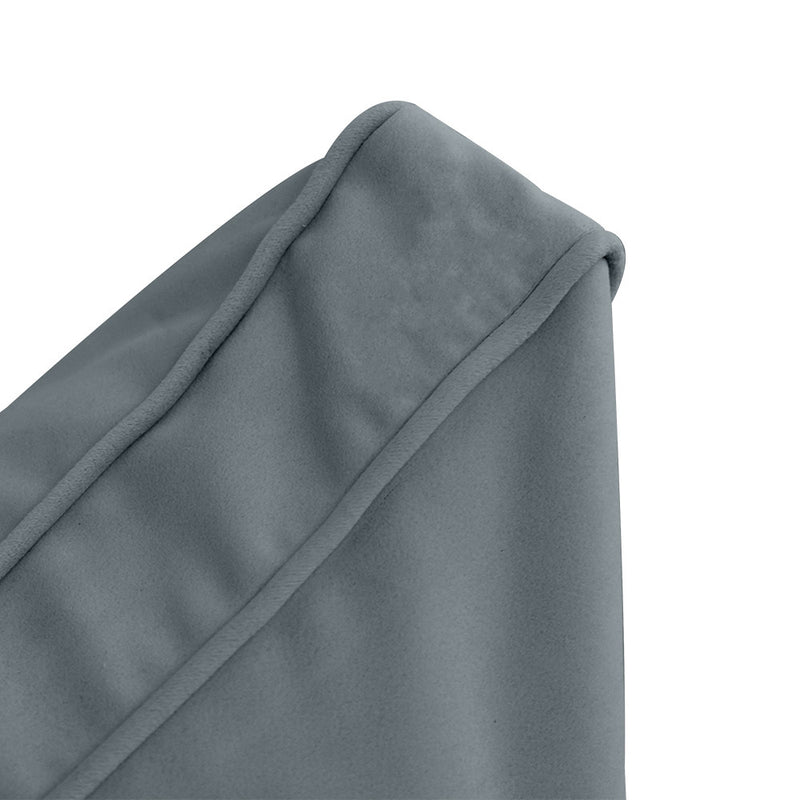 COVER ONLY Model V3 Twin Velvet Same Pipe Indoor Daybed Cushion Bolster - AD347