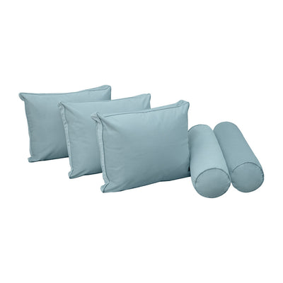 COVER ONLY Model V3 Twin Velvet Same Pipe Indoor Daybed Cushion Bolster - AD355