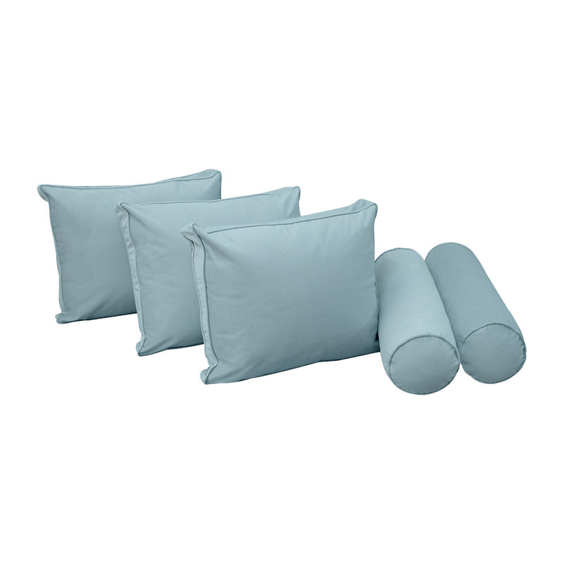 COVER ONLY Model V3 Twin Velvet Same Pipe Indoor Daybed Cushion Bolster - AD355