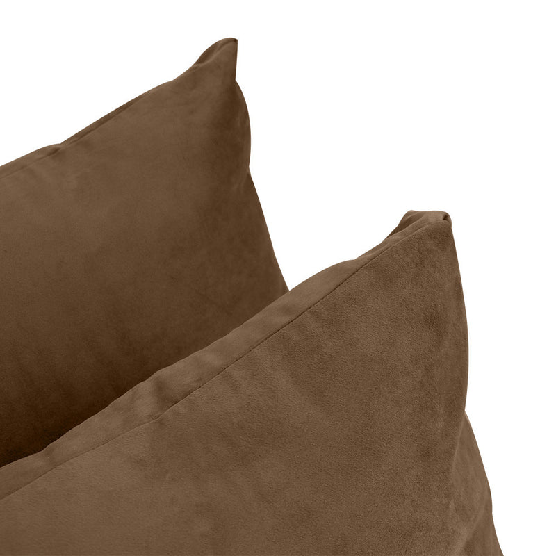 COVER ONLY Model V3 Full Velvet Knife Edge Indoor Daybed Cushion Bolster - AD308