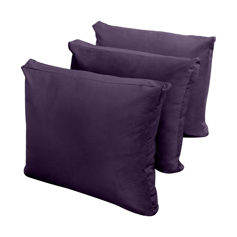 COVER ONLY Model V3 Full Velvet Knife Edge Indoor Daybed Cushion Bolster - AD339