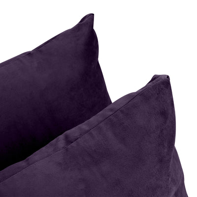 COVER ONLY Model V3 Full Velvet Knife Edge Indoor Daybed Cushion Bolster - AD339