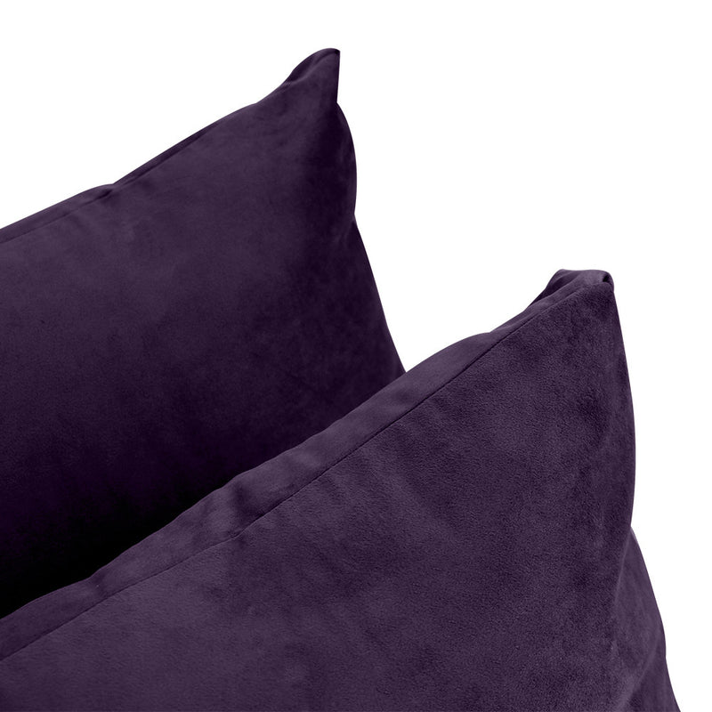 COVER ONLY Model V3 Full Velvet Knife Edge Indoor Daybed Cushion Bolster - AD339