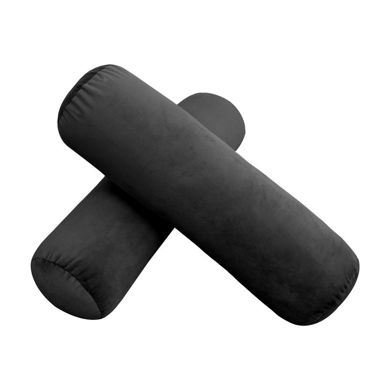 COVER ONLY Model V3 Full Velvet Knife Edge Indoor Daybed Cushion Bolster - AD350