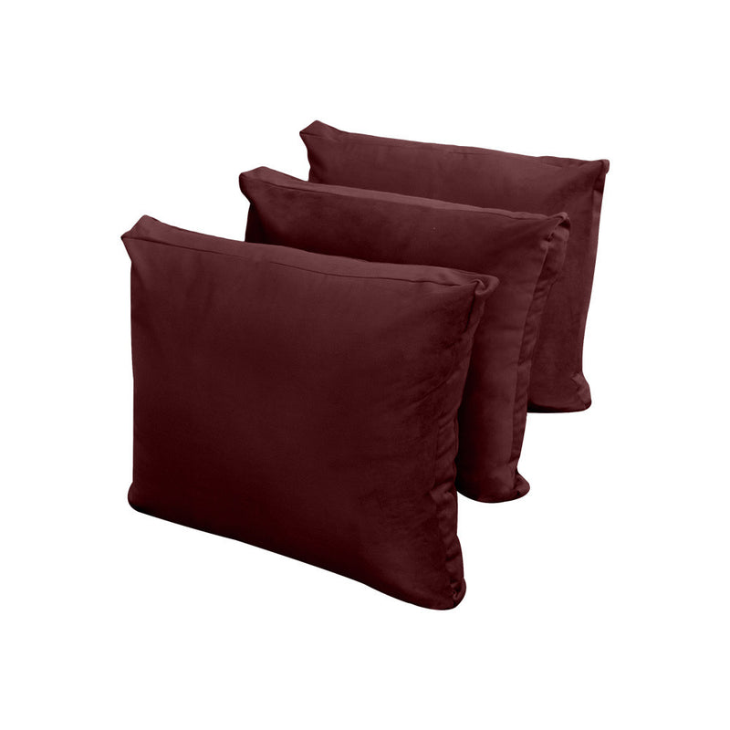 COVER ONLY Model V3 Full Velvet Knife Edge Indoor Daybed Cushion Bolster - AD368