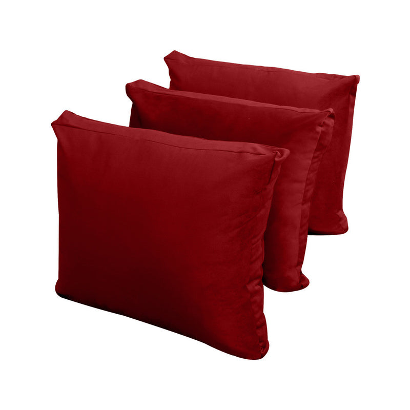 COVER ONLY Model V3 Full Velvet Knife Edge Indoor Daybed Cushion Bolster - AD369