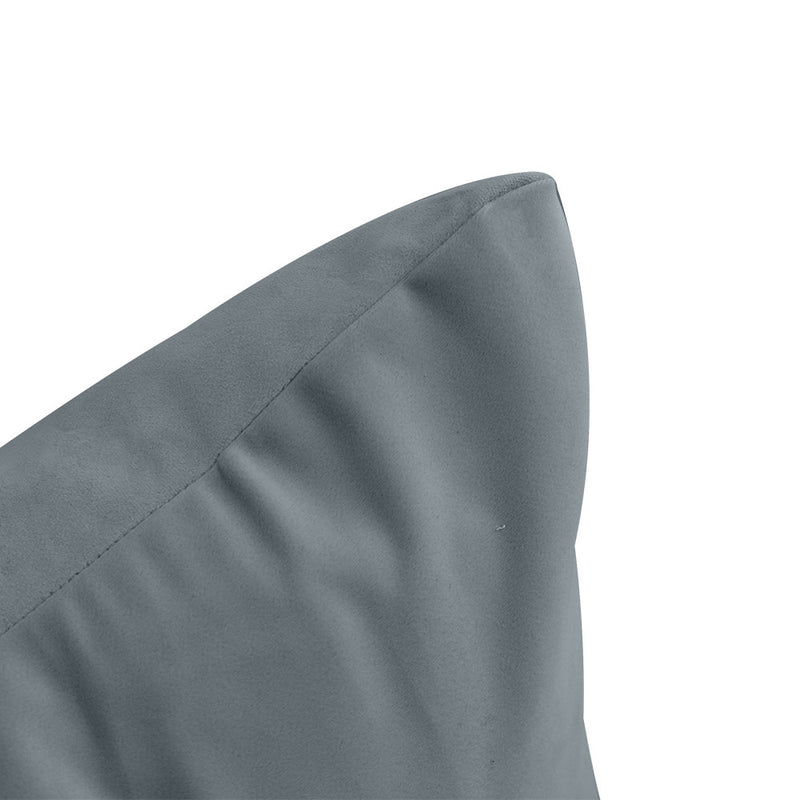 COVER ONLY Model V4 Twin Velvet Knife Edge Indoor Daybed Cushion Bolster - AD347