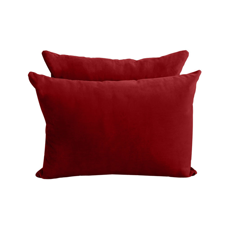 COVER ONLY Model V4 Twin Velvet Knife Edge Indoor Daybed Cushion Bolster - AD369