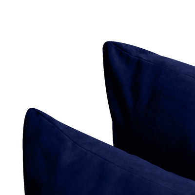 COVER ONLY Model V4 Twin Velvet Knife Edge Indoor Daybed Cushion Bolster - AD373
