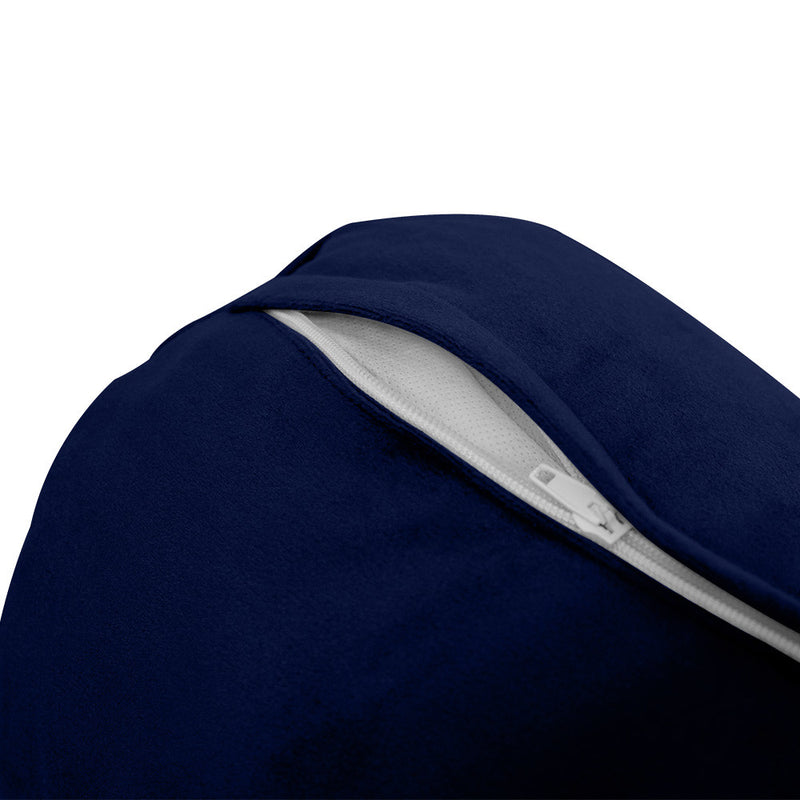 COVER ONLY Model V4 Twin Velvet Knife Edge Indoor Daybed Cushion Bolster - AD373
