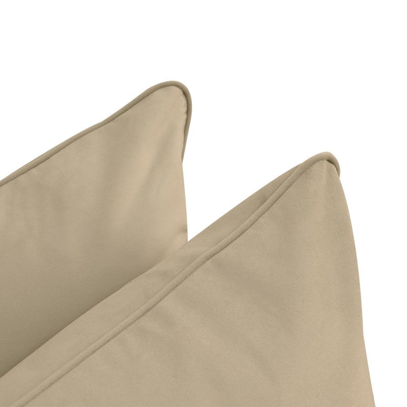 COVER ONLY Model V4 Twin Velvet Same Pipe Indoor Daybed Cushion Bolster - AD304