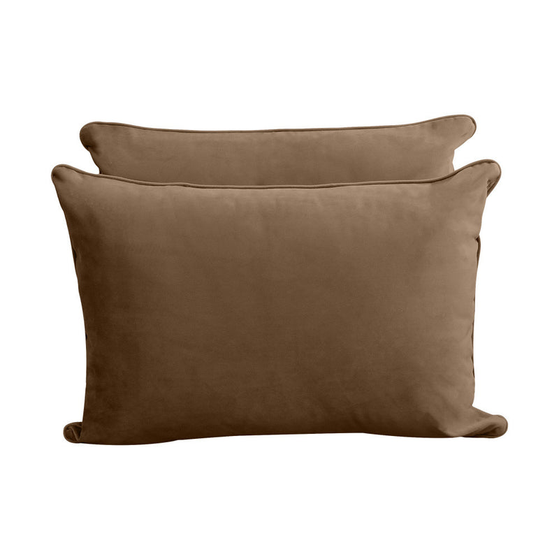 COVER ONLY Model V4 Twin Velvet Same Pipe Indoor Daybed Cushion Bolster - AD308