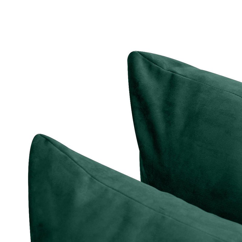 COVER ONLY Model V4 Full Velvet Knife Edge Indoor Daybed Cushion Bolster - AD317