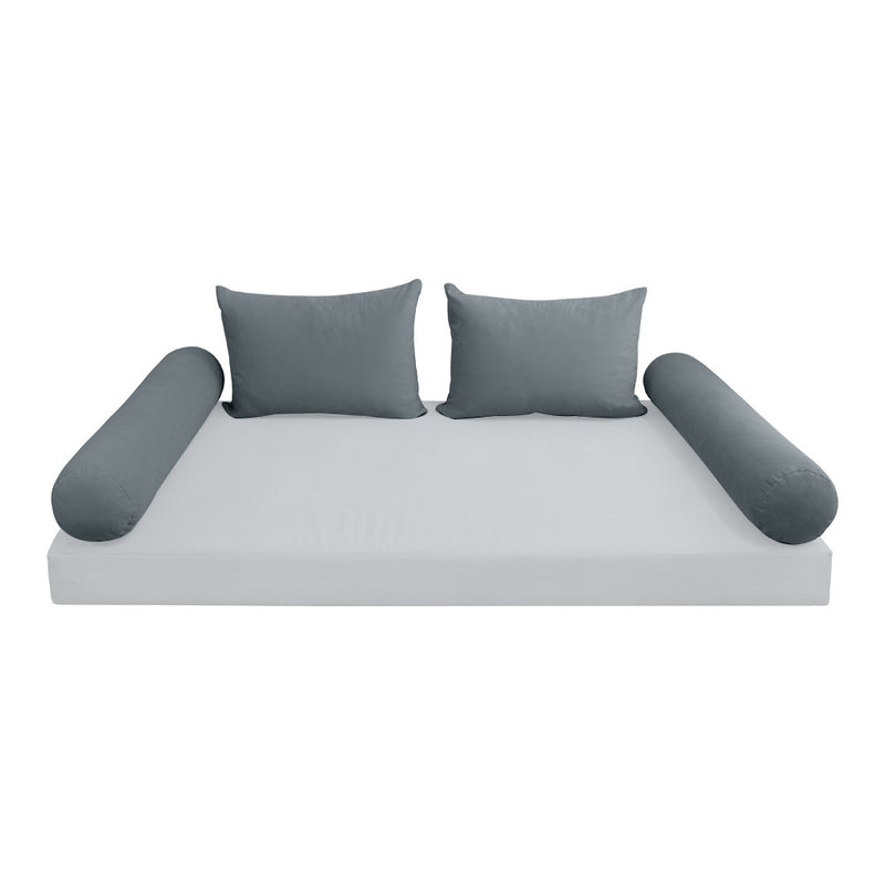 COVER ONLY Model V4 Full Velvet Knife Edge Indoor Daybed Cushion Bolster - AD347