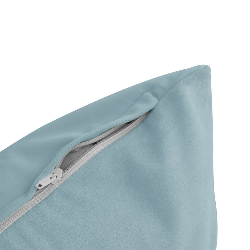 COVER ONLY Model V4 Full Velvet Knife Edge Indoor Daybed Cushion Bolster - AD355