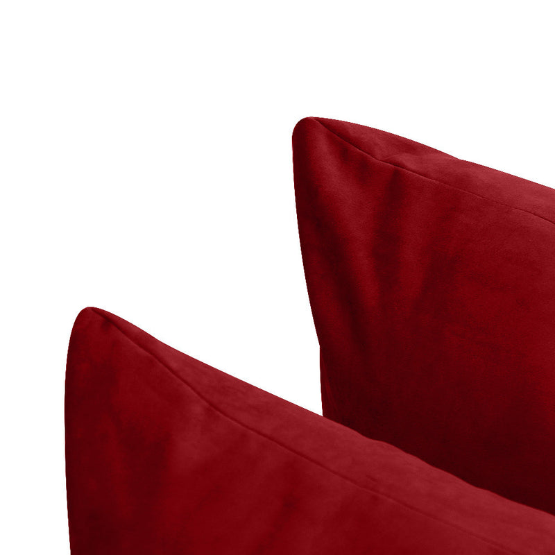 COVER ONLY Model V4 Full Velvet Knife Edge Indoor Daybed Cushion Bolster - AD369