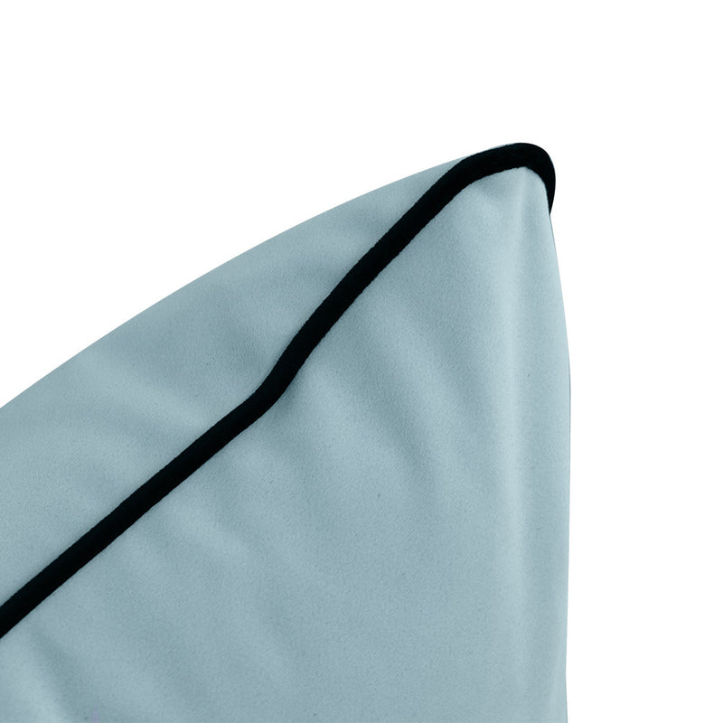 COVER ONLY Model V4 Full Velvet Contrast Indoor Daybed Cushion Bolster - AD355
