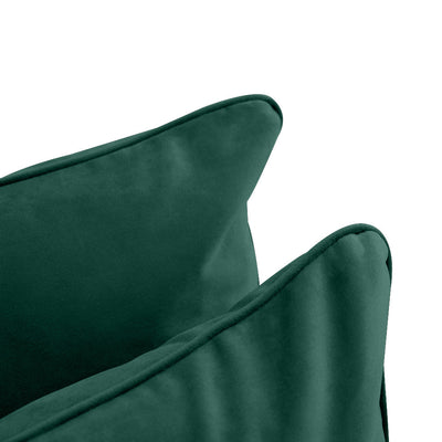 COVER ONLY Model V4 Full Velvet Same Pipe Indoor Daybed Cushion Bolster - AD317