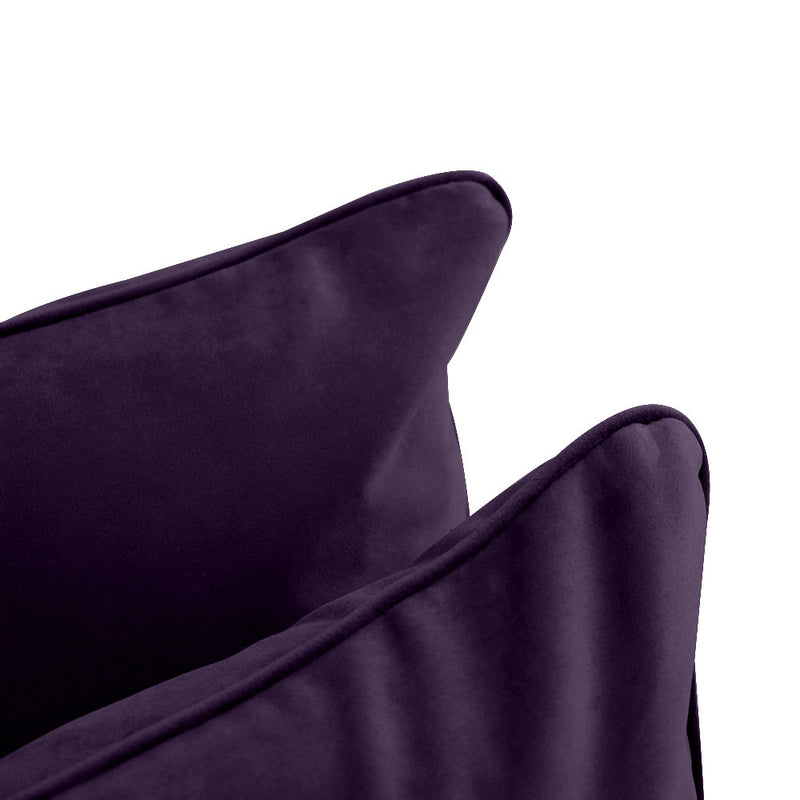 COVER ONLY Model V4 Full Velvet Same Pipe Indoor Daybed Cushion Bolster - AD339