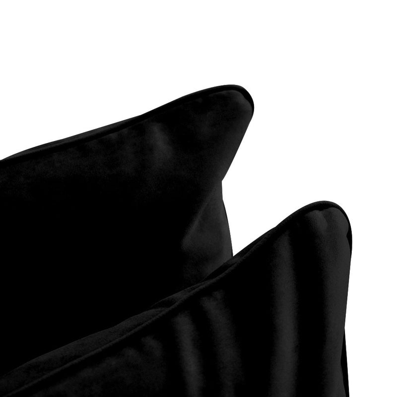 COVER ONLY Model V4 Full Velvet Same Pipe Indoor Daybed Cushion Bolster - AD374