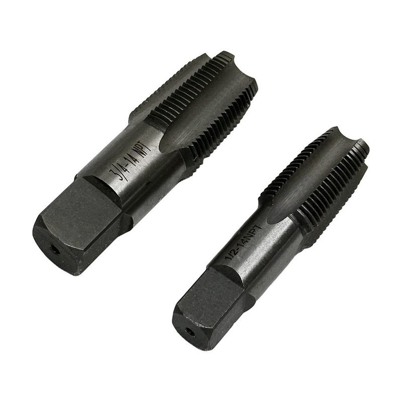 5-Piece NPT Pipe Tap Set, Sizes Includes 1/8", 1/4", 3/8", 1/2" and 3/4" Pipe Threader