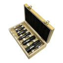 6 Pc Carbon Steel NPT Pipe Tap Set,Size Includes 1/8",1/4",3/8",1/2",3/4",1"