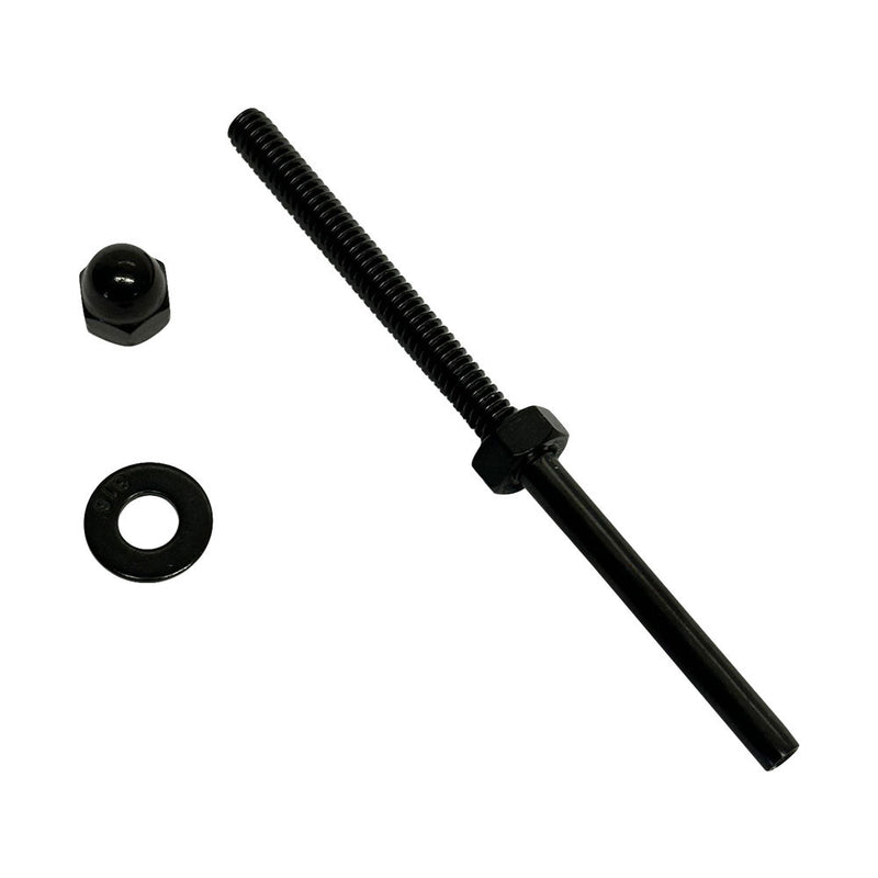 Stainless Steel T316 Black Oxide Stud End Fitting Cable Rail Tensioner 1/8 Cable