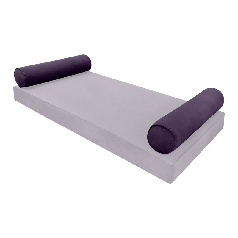 COVER ONLY Model V5 Twin Velvet Same Pipe Indoor Daybed Bolster Pillow - AD339