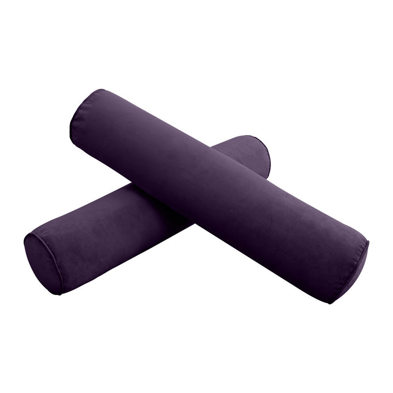 COVER ONLY Model V5 Twin Velvet Same Pipe Indoor Daybed Bolster Pillow - AD339