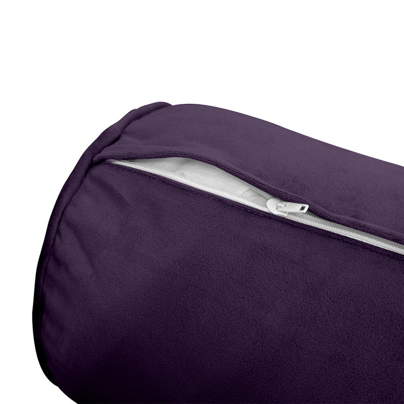 COVER ONLY Model V5 Twin Velvet Same Pipe Indoor Daybed Bolster Pillow - AD339
