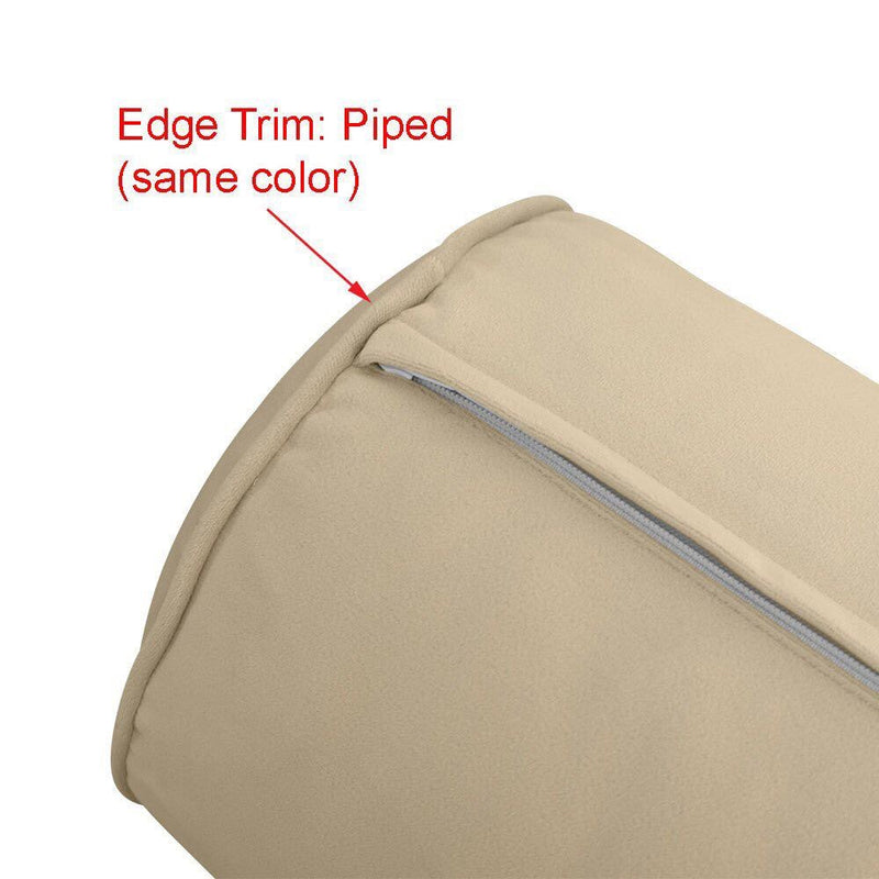 COVER ONLY Model V5 Twin Velvet Same Pipe Indoor Daybed Bolster Pillow - AD350