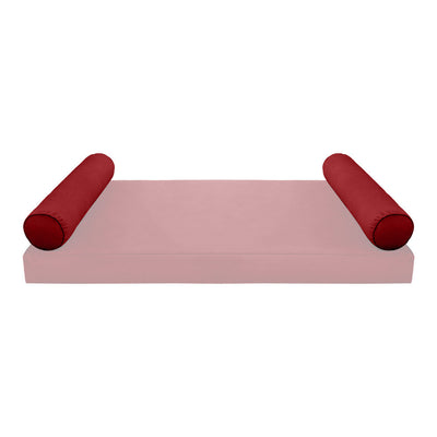 COVER ONLY Model V5 Twin Velvet Same Pipe Indoor Daybed Bolster Pillow - AD369