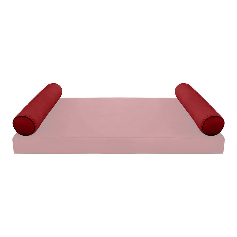 COVER ONLY Model V5 Twin Velvet Same Pipe Indoor Daybed Bolster Pillow - AD369