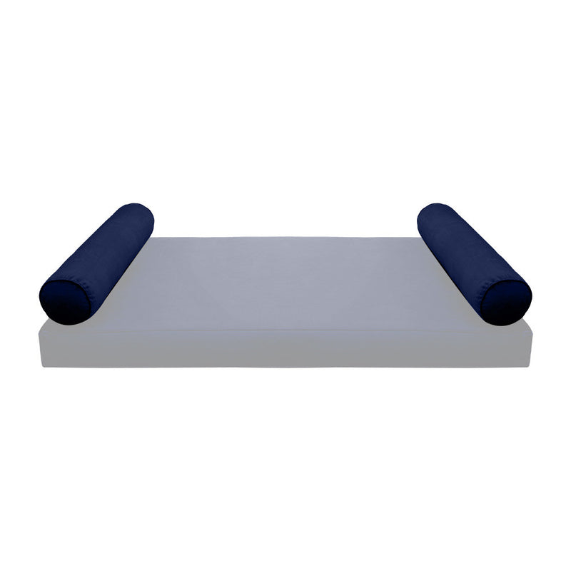 COVER ONLY Model V5 Twin Velvet Same Pipe Indoor Daybed Bolster Pillow - AD373
