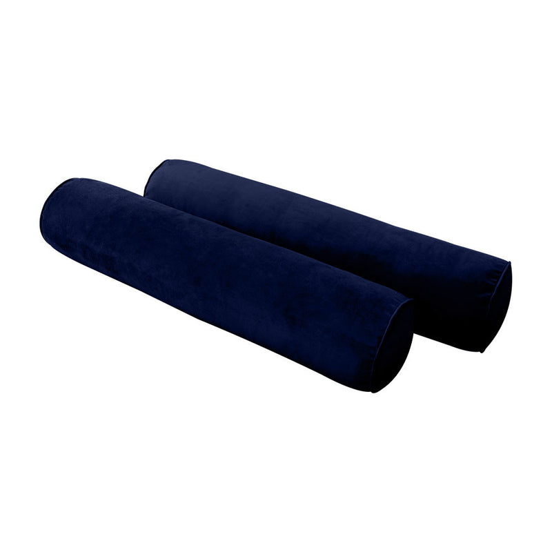 COVER ONLY Model V5 Twin Velvet Same Pipe Indoor Daybed Bolster Pillow - AD373
