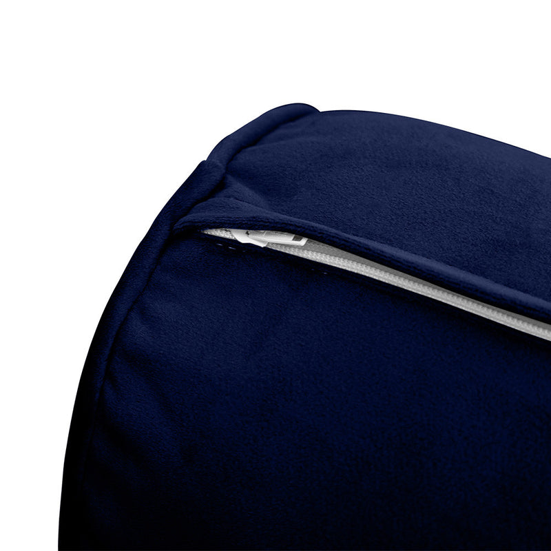 COVER ONLY Model V5 Twin Velvet Same Pipe Indoor Daybed Bolster Pillow - AD373