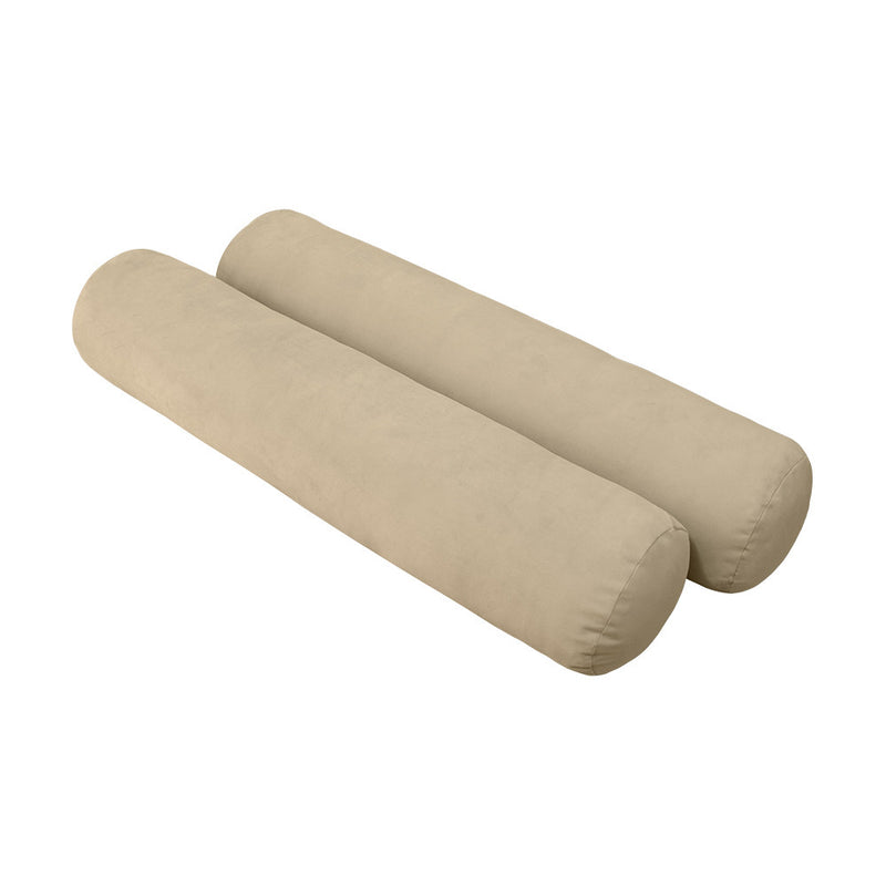 COVER ONLY Model V5 Full Velvet Knife Edge Indoor Daybed Bolster Pillow - AD304