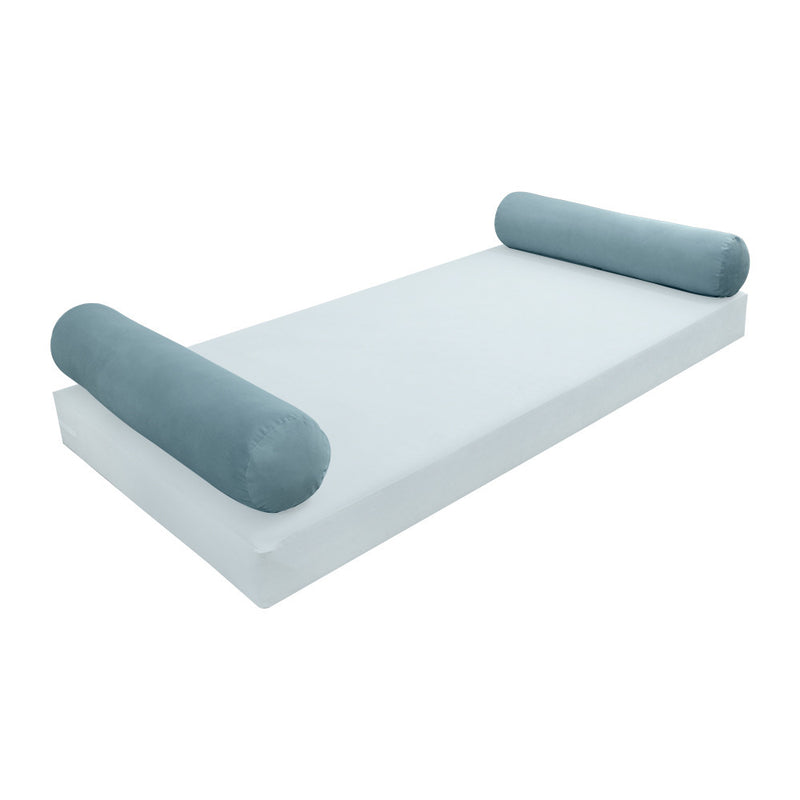 COVER ONLY Model V5 Full Velvet Knife Edge Indoor Daybed Bolster Pillow - AD355