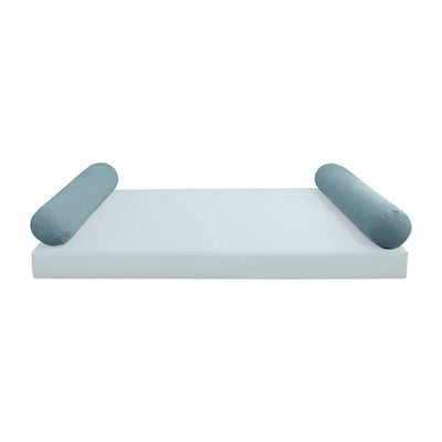 COVER ONLY Model V5 Full Velvet Knife Edge Indoor Daybed Bolster Pillow - AD355