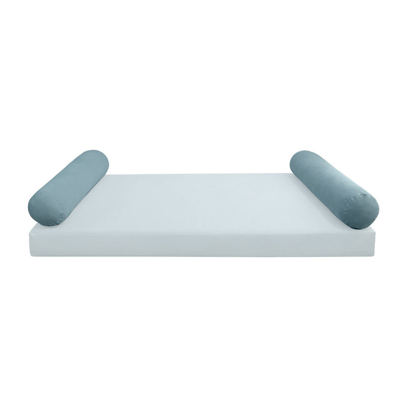 COVER ONLY Model V5 Full Velvet Knife Edge Indoor Daybed Bolster Pillow - AD355