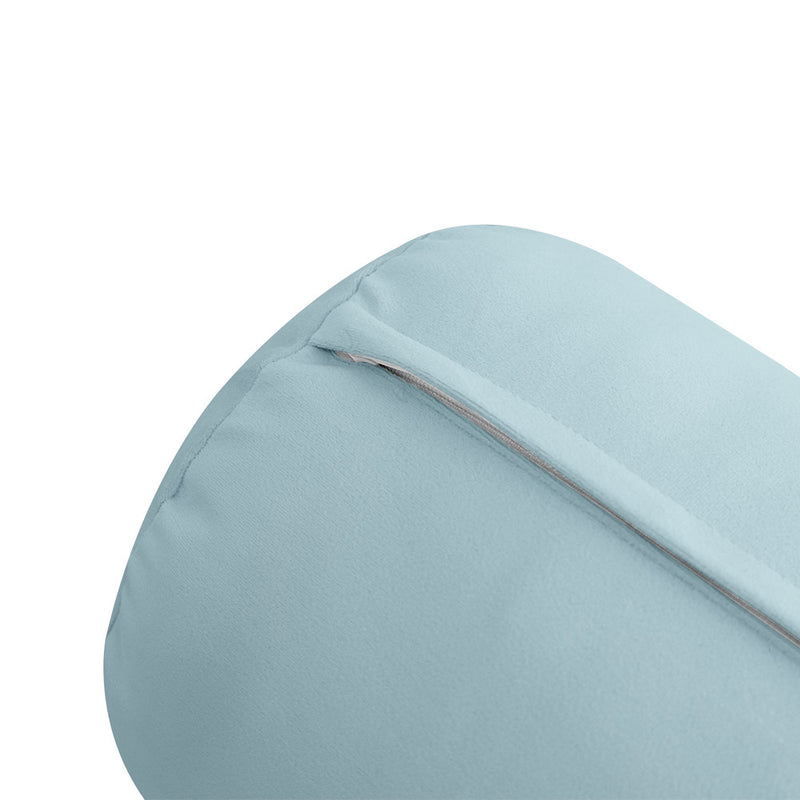 COVER ONLY Model V5 Full Velvet Knife Edge Indoor Daybed Bolster Pillow - AD355