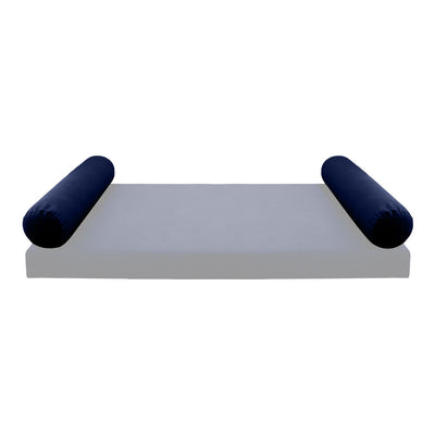 COVER ONLY Model V5 Full Velvet Knife Edge Indoor Daybed Bolster Pillow - AD373