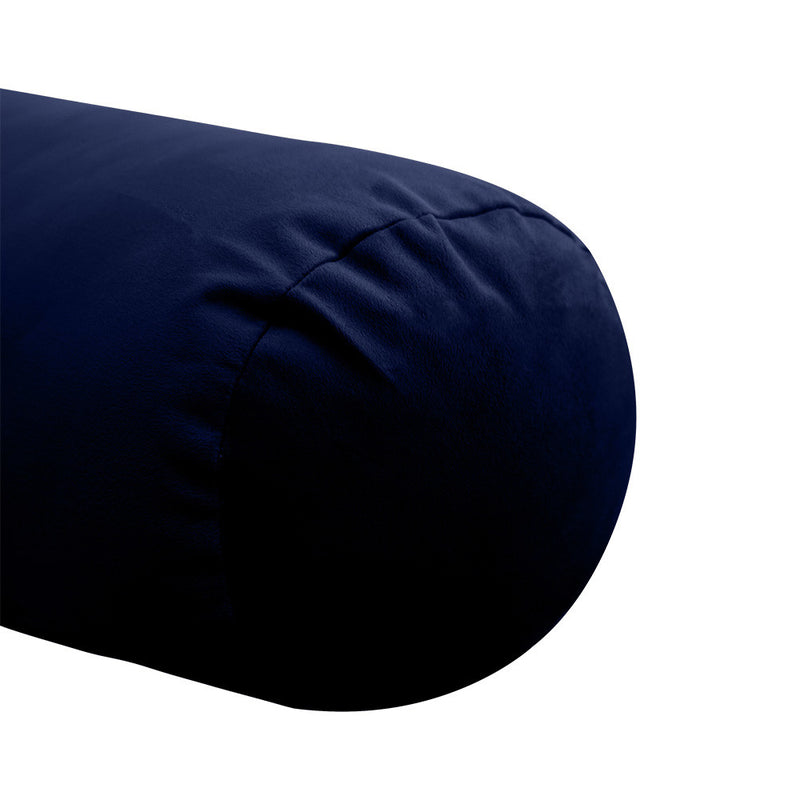 COVER ONLY Model V5 Full Velvet Knife Edge Indoor Daybed Bolster Pillow - AD373